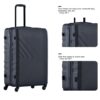 3 Piece Luggage Sets, Lightweight Suitcase With Two Hooks, Spinner Wheels, Tsa Lock, (20/24/28) - Black - Image 6