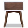 Avery - Night Stand 1 Drawer - Dark Brown / White - Image 7