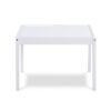 Della - 3-Piece Solid Wood Kids Table & Two Chair Set - White - Image 3