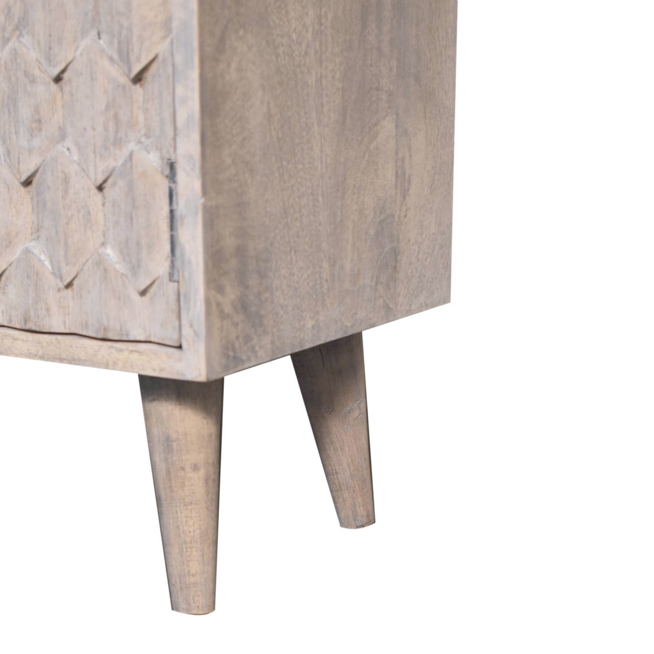 Mini Pineapple Carved Cabinet - Gray - Image 2