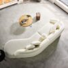 Elijah - Japandi Curvy Sectional Sofa - Beige - Image 10