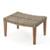 Outdoor Rattan Wicker Ottomans - Gray - Image 4