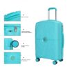 Expandable Hardshell Suitcase Double Spinner Wheels Pp Luggage Sets Lightweight Durable Suitcase With Tsa Lock, 3 Piece Set (20/24/28) - Lake Blue - Image 2