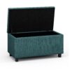 Cosmopolitan - Storage Ottoman - Teal - Image 7