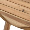 Round Dining Table, Solid Wood - Natural Wood / Brown - Image 7