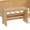 Twin Size Daybed With Storage Shelves And Lockers, Multi Functional Bed With Study Desk And Matching Stool - Natural - Image 9