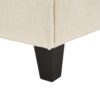 Chaise Bed Lounge Sofa Chair With Adjustable Backrest And LED Light Strip - Beige - Image 14
