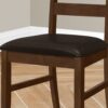 Dining Chair, Dining Room, Side, Upholstered, Transitional (Set of 2) - Brown - Image 2