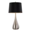 Pebble - Contemporary Table Lamp (Set of 2) - Nickel / Black - Image 3