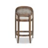 Americana - Mid-Century Modern Cane Back Counter Stool - Taupe Beige Textured Weave - Image 5
