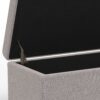 Avalon - Extra Large Storage Ottoman Bench - Cloud Gray - Image 7