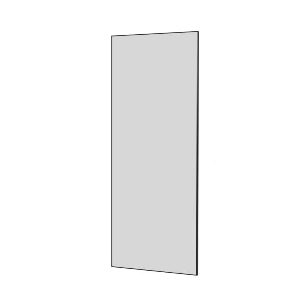 Modern Home Decor Full Length Mirror Aluminum Alloy Frame High Definition Shatter Proof - Black