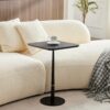 Modern Square Coffee Table And Computer Desk - Black / Gold - Image 5