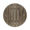 Outdoor Table With Slat Panel Table Top - Gray - Image 5