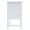 Modern Bathroom Vanity Cabinet, Combo With Open Storage, Two Drawers - White - Image 12
