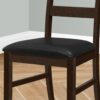 Dining Chair, Dining Room, Side, Upholstered, Transitional (Set of 2) - Black - Image 9