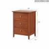 Daniel - Transitional Nightstand - Oak - Image 3
