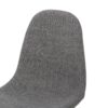 Mid Century Modern Fabric Upholstered Dining Chairs (Set of 2) - Light Gray Dark / Walnut - Image 12