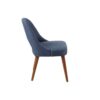 Dining Side Chair Upholstered Textured Fabric (Set of 2) - Navy - Image 7
