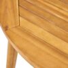 Stamford - Modern Acacia Wood Dining Table With Straight Leg Base - Teak - Image 9