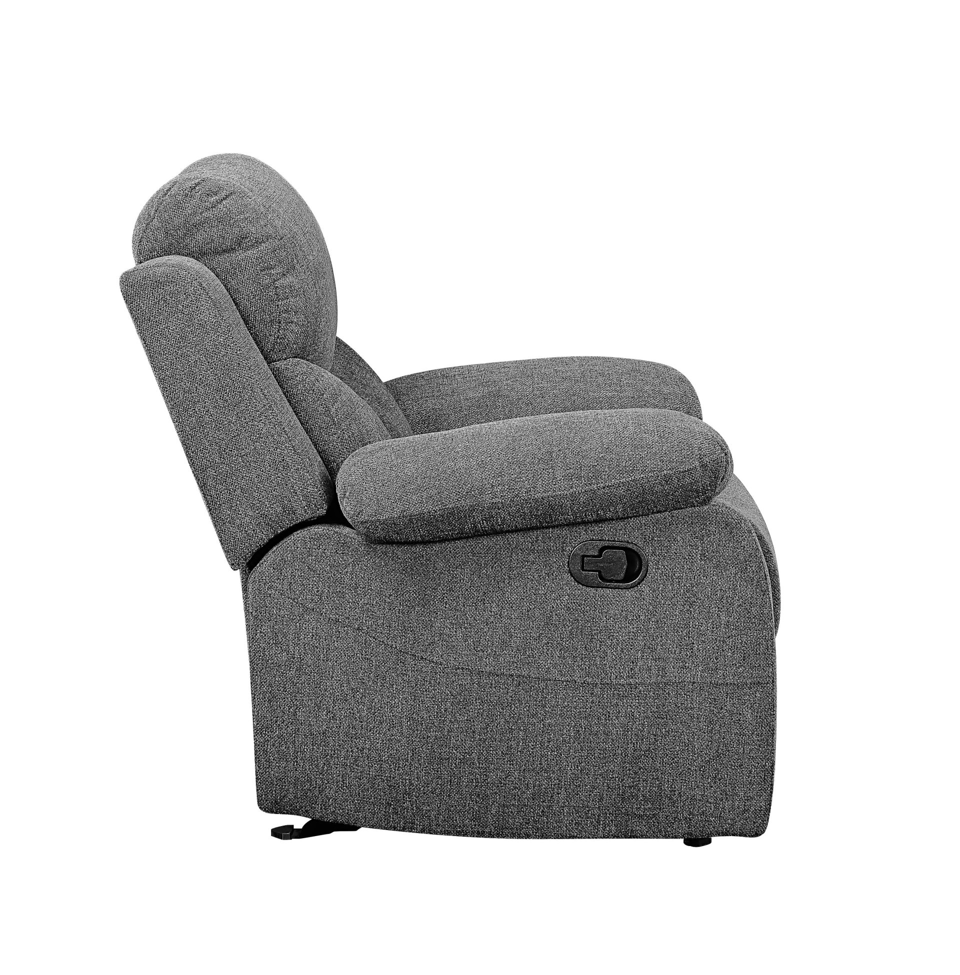 Kalen - Chenille 3 Piece Recliner Living Room Set - Gray - Image 7