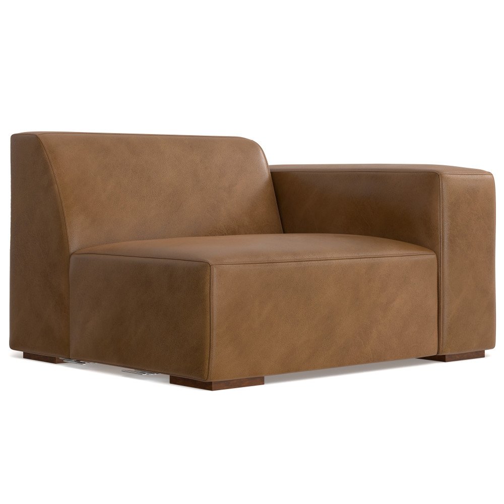 Rex - 2 Seater Sofa And Left Chaise - Brown - Image 6