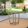 Hermosa - Rustic Circular Bistro Table - Gray - Image 2