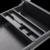 3 Drawer Mobile File Cabinet Under Desk Office, Simple Style Versatile Storage Cabinet, 5 Wheel Design Anti-Tilting Cold Rolled Steel Waterproof Moisture-Proof - Black - Image 11