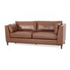 Contemporary 3 Seater Sofa Upholstery - Light Brown - Image 4
