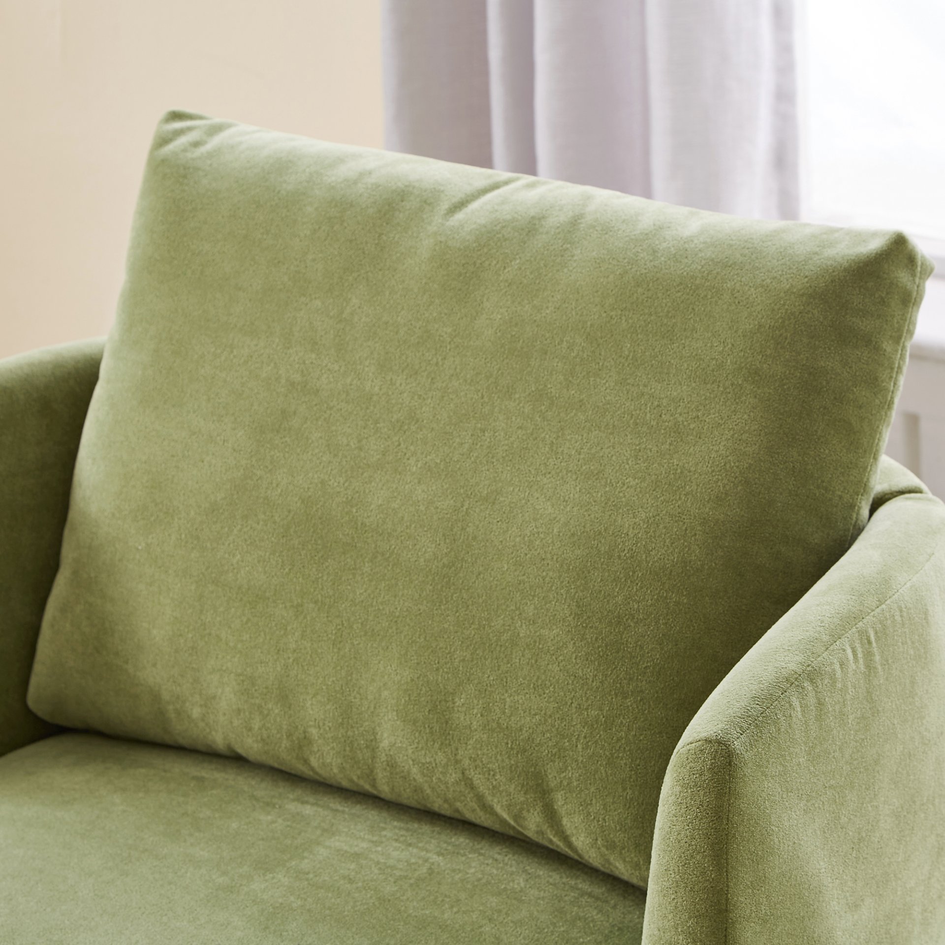 360° Swivel Chair, Accent Barrel Armchair, Upholstered With Curved Design - Green - Image 17