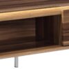 Raceloma - TV Stand (With LED) - Walnut / Chrome - Image 5