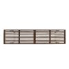 Intrinsic - Outdoor Dining Bench With Iron Legs And Slat Top - Dark Brown / White - Image 6