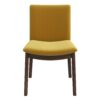 Laura - Mid-Century Modern Solid Wood Dining Chair (Set of 2) - Yellow - Image 2