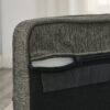 Modern Style Elegant Rectangle Pet Bed For Small And Medium Dogs, Durable Elevated Dog Sofa - Dark Gray - Image 8