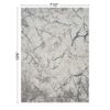 Geometrix - 7'10" X 10'6" Area Rug, Geometric 3D Effect - Ivory / Gray - Image 3