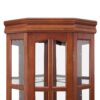Corner Curio Cabinet With 5 Shelves And Lighting System (E26 Light Bulb Not Included) - Walnut - Image 19