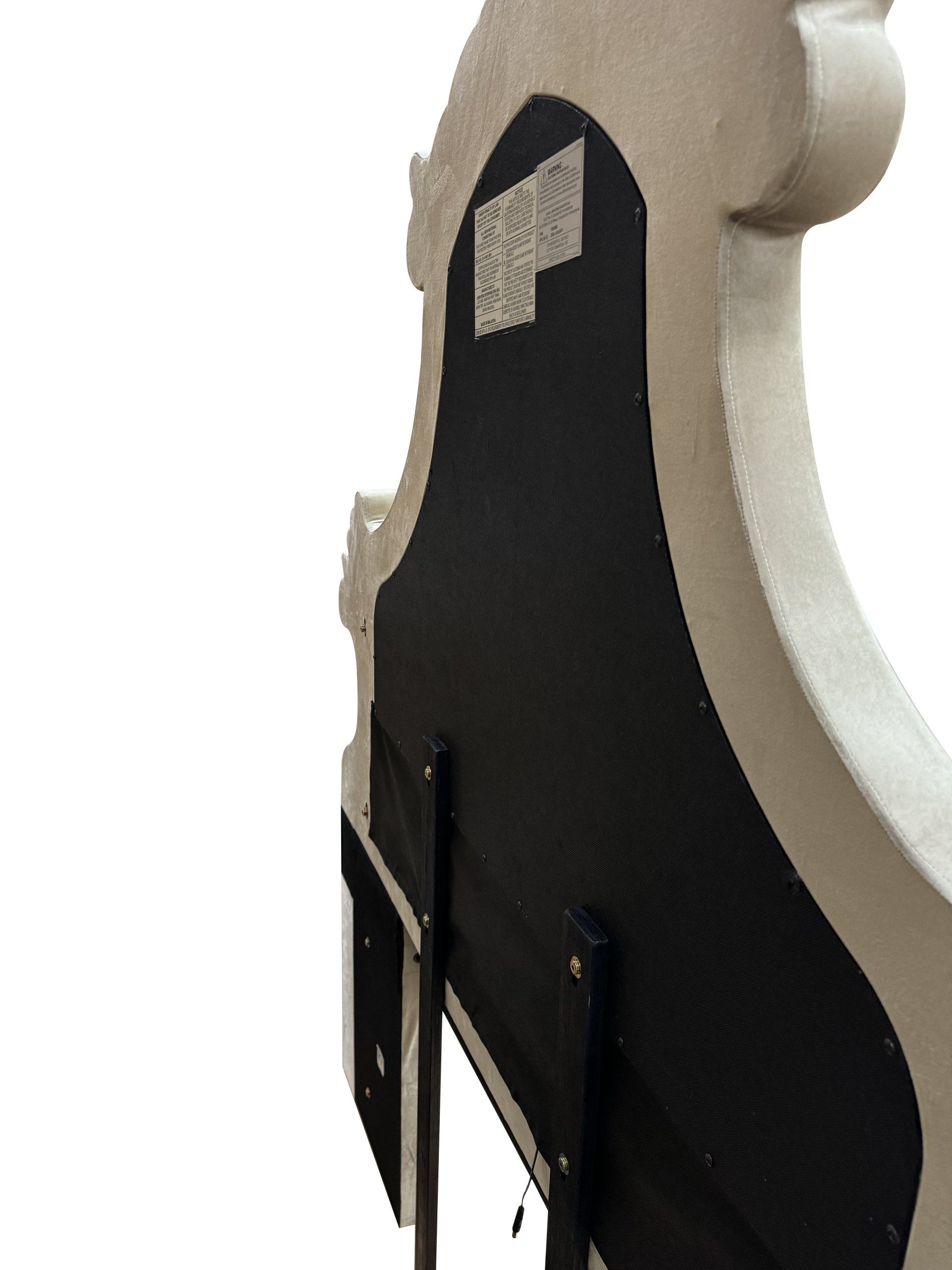 Lucienne - Eastern King Bed With LED - Beige - Image 3