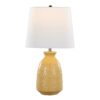 Claudia - Contemporary Lamp (Set of 2) - Misted Yellow / Polished Nickel / White - Image 3