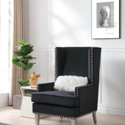 Elegant Traditional Accent Chair - Black