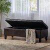 Nebulous - Upholstered Ottoman With Storage And Diamond Tufted Seat - Brown - Image 8