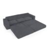 Minimalist L Shape Modular Sectional Sofa Bed - Gray - Image 16