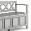 Amherst - Entryway Storage Bench - Fog Gray - Image 9