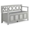 Amherst - Entryway Storage Bench - Fog Gray - Image 12