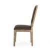 French Country Style Dining Chair Set With Upholstered Seats And Cane Backrest - Brown - Image 9