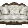 Pierce - Loveseat With 3 Pillows - Beige / Cherry - Image 2