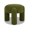 Hugo - Round Fully Upholstered Ottoman - Moss Green - Image 7