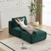 Compressed Sofa, Single Chaise Longue, Movable Ottoman For Living Room - Green - Image 7