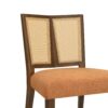 Mid Century Rattan Dining Chair Without Arms (Set of 2) - Caramel / Walnut - Image 10