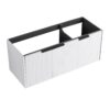 Contemporary Wall Mounted Bathroom Vanity With 3 Soft Close Doors - White - Image 5