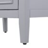 20" Bathroom Vanity With Sink, Bathroom Cabinet With A Door, Door Shelf Storage And Adiustable Foot Pads, A Drawer - Gray - Image 21